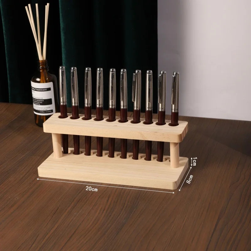 Walnut Wood Multifunction Desk Organizer & Phone Stand