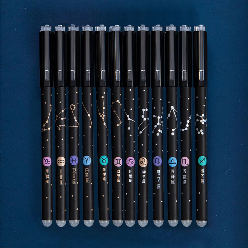 1PC Kawaii Pig Bear Cat Mouse Erasable Gel Pen School Office Supplies Stationery Gift 0.35mm Blue Black Ink