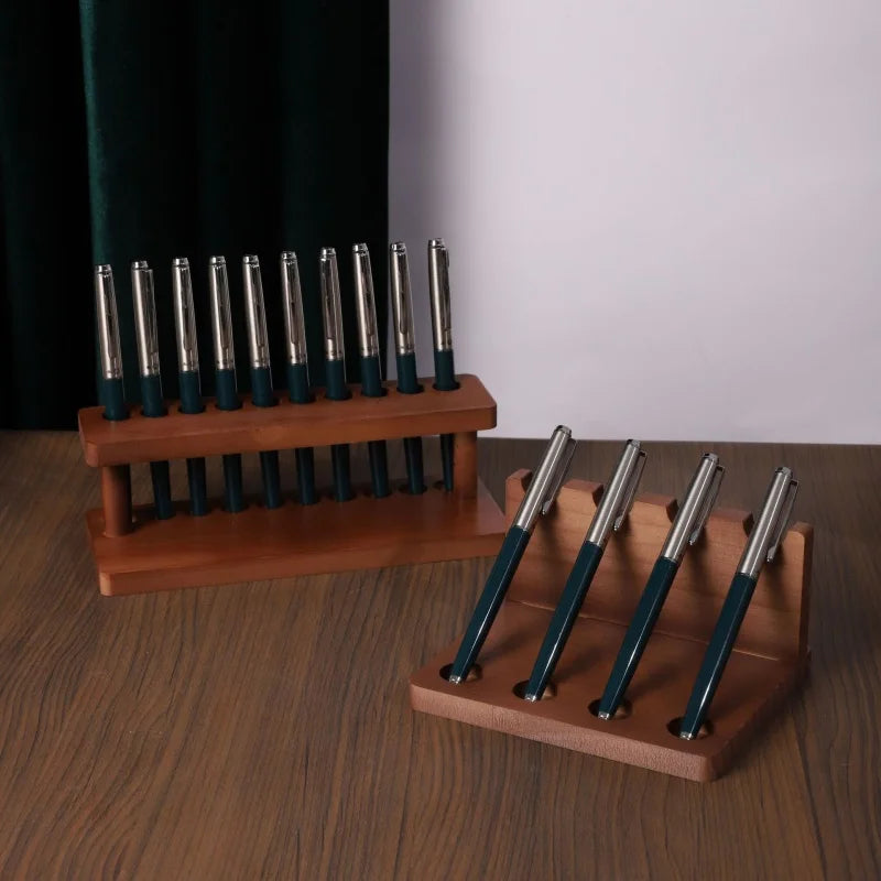 Walnut Wood Multifunction Desk Organizer & Phone Stand