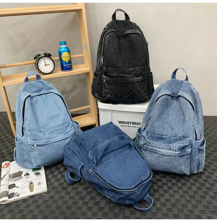 Trendy Casual ex Bapa 2024 New Sle INS Quali Forest System Girl Bapa Student Bookbag Soft Canvas Large Size