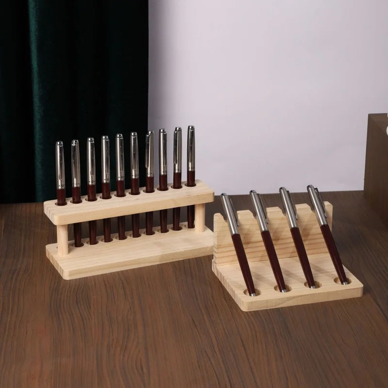Walnut Wood Multifunction Desk Organizer & Phone Stand