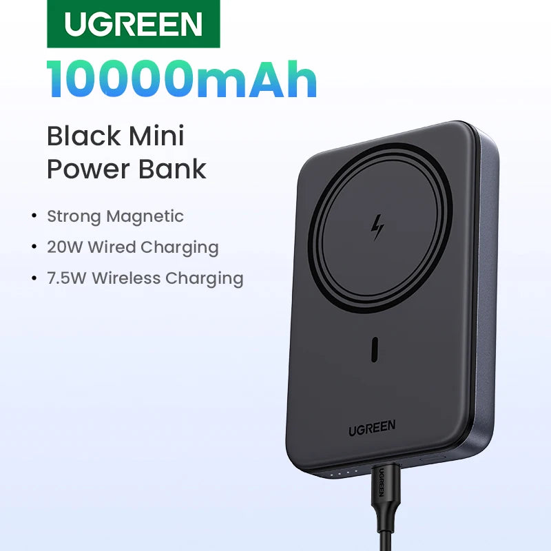 UGREEN Magnetic Power Bank 10000mAh Qi2 15W