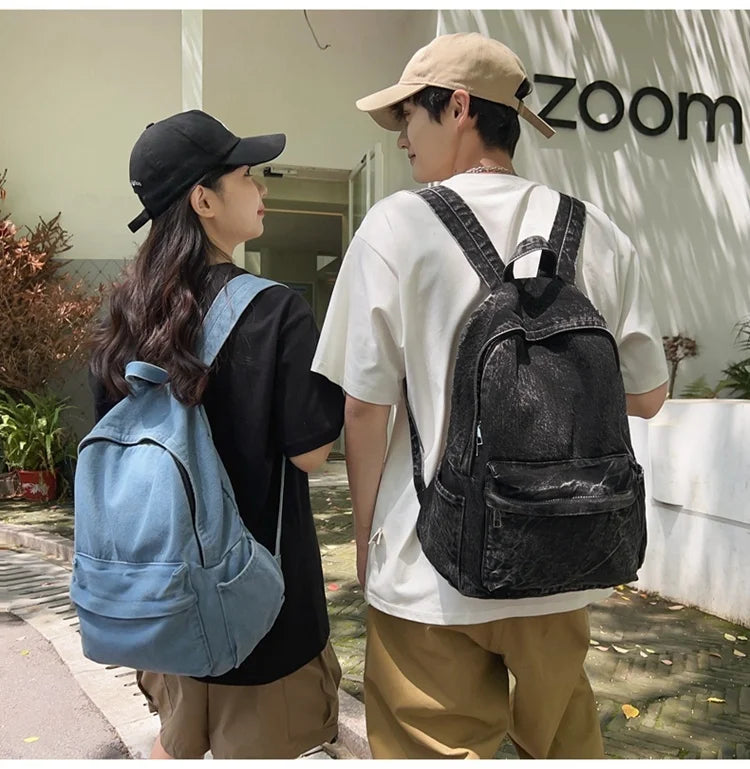 Trendy Casual ex Bapa 2024 New Sle INS Quali Forest System Girl Bapa Student Bookbag Soft Canvas Large Size