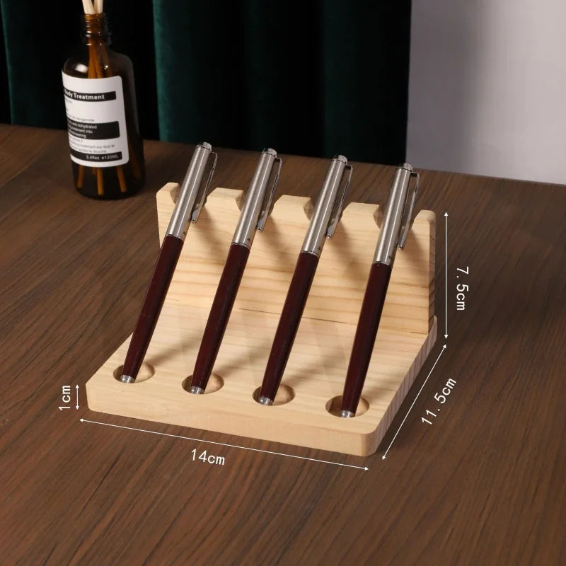 Walnut Wood Multifunction Desk Organizer & Phone Stand