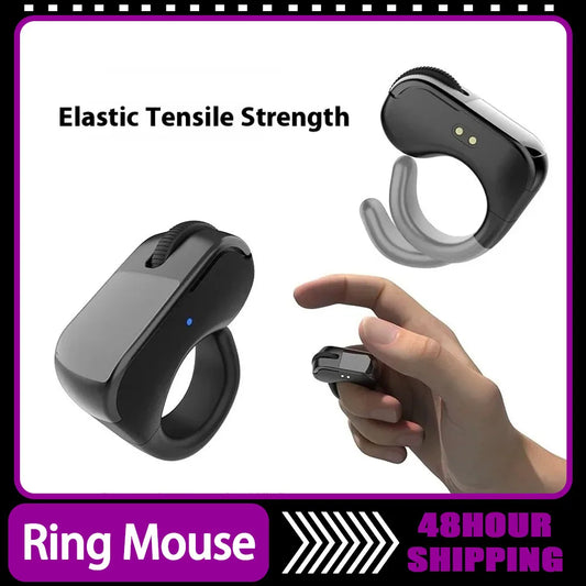 Ring Mouse Bluetooth 2.4g Dual-Mode Wide Rechargeable Mini Light Weight Compatible Remote Control Short Video Speech Selfie Scan