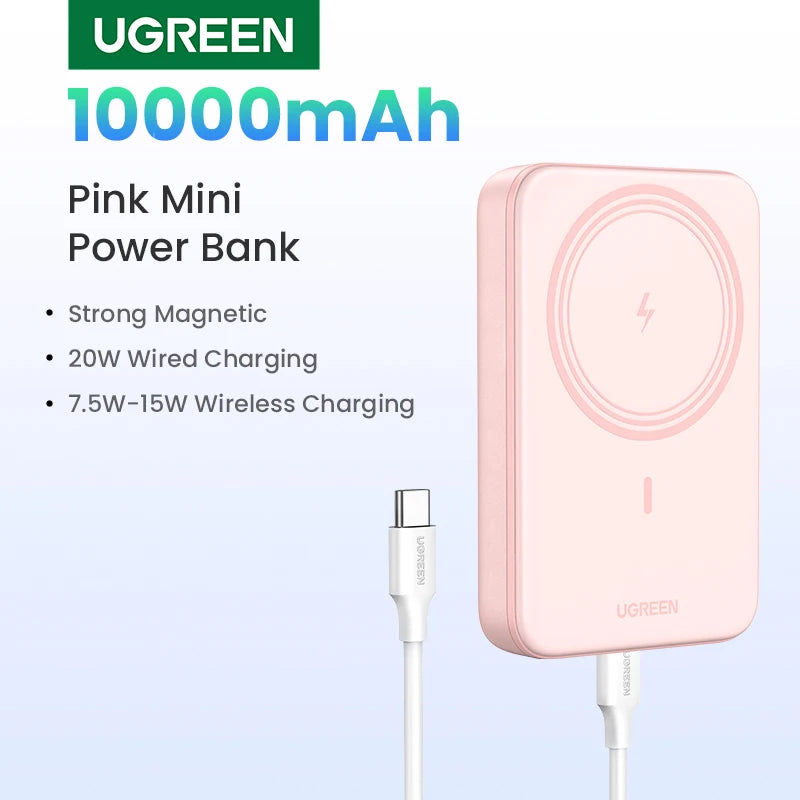 UGREEN Magnetic Power Bank 10000mAh Qi2 15W