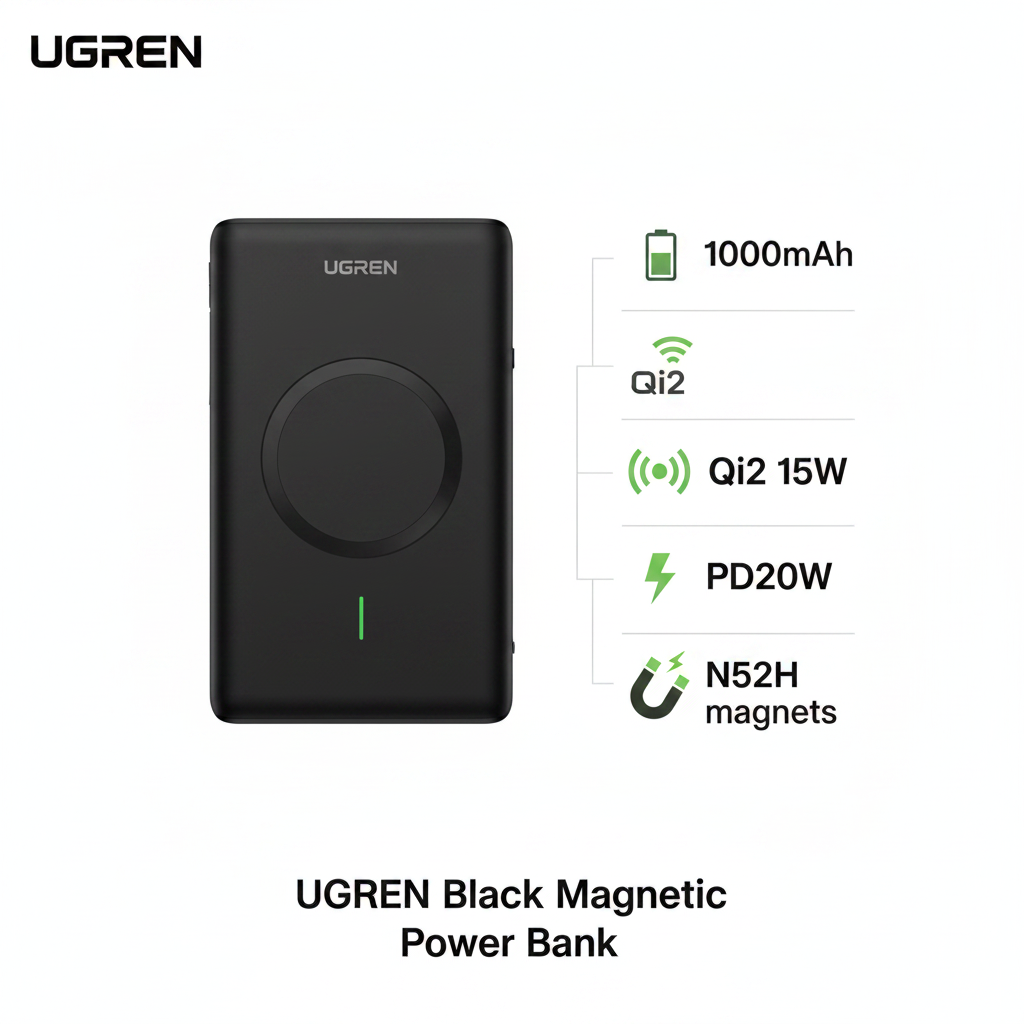 UGREEN Power Bank specs infographic